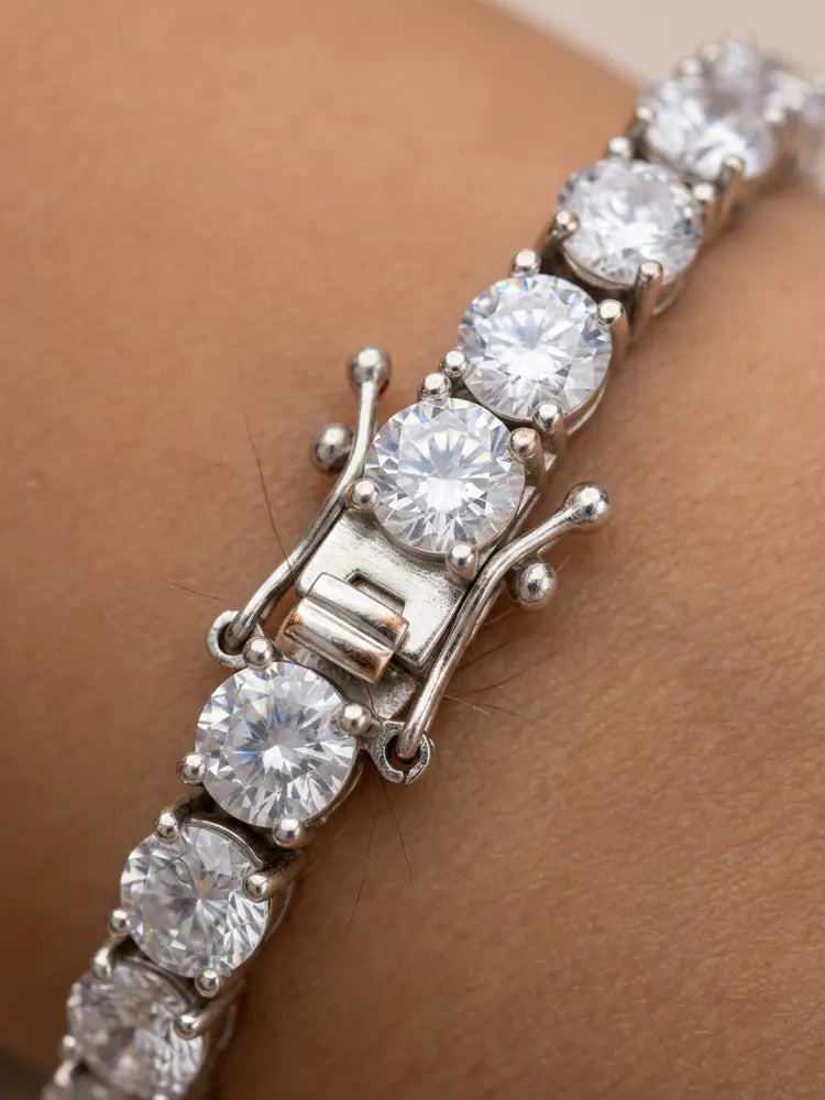 Classic CZ Tennis Chain High Quality Women Men | 18K Gold... - view 5