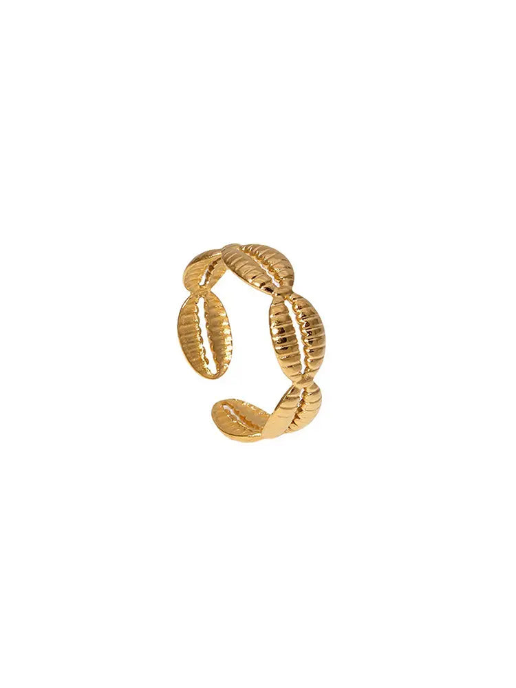Ensemble de bagues Gold Shield Rings, bague ouverte