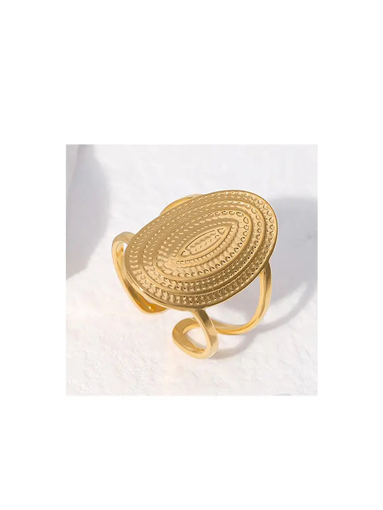 Ensemble de bagues Gold Shield Rings, bague ouverte