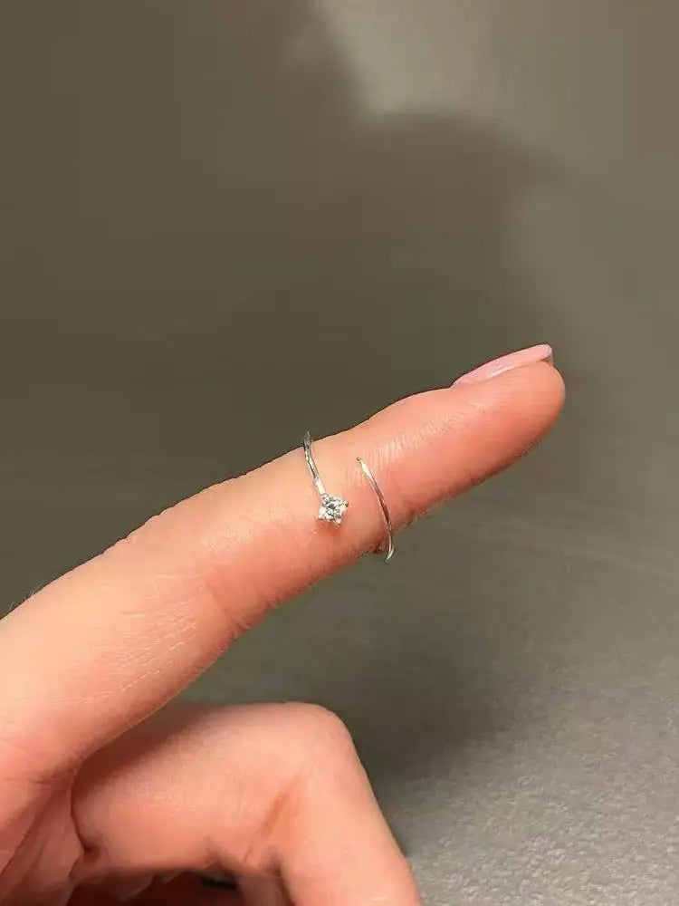 Extremely fine lady elegant open ring