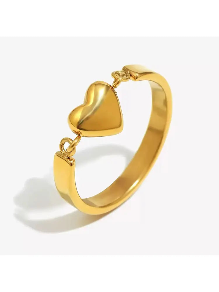Small love Playful ring gold silver