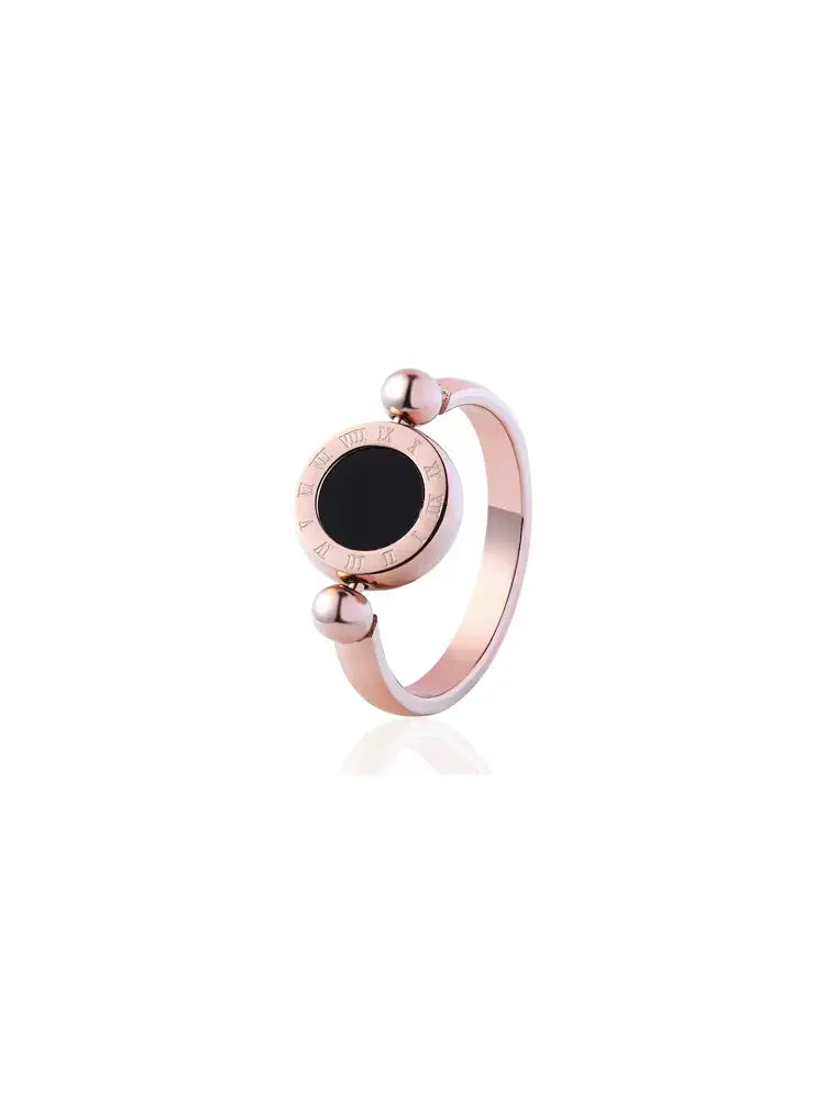Roman Ring Rose Gold Numerical 18k