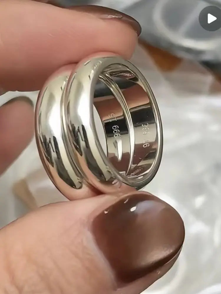 Statue of Liberty Ring 316L stainless steel 18K gold plated Women Men Thick W...