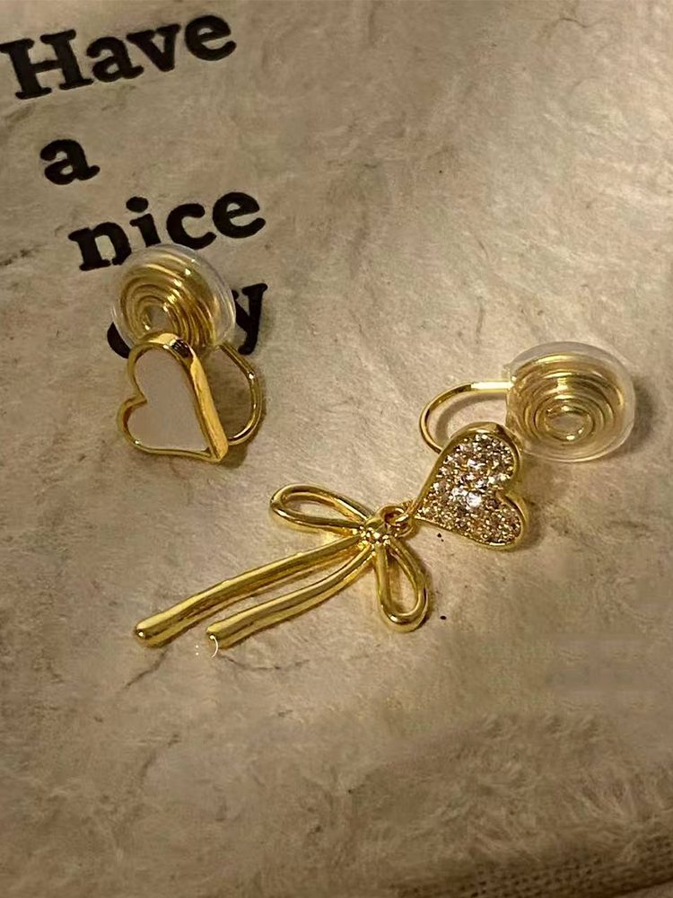 Asymmetrical everyday earrings Studs & Clip-On Earrings (No Piercing Required)