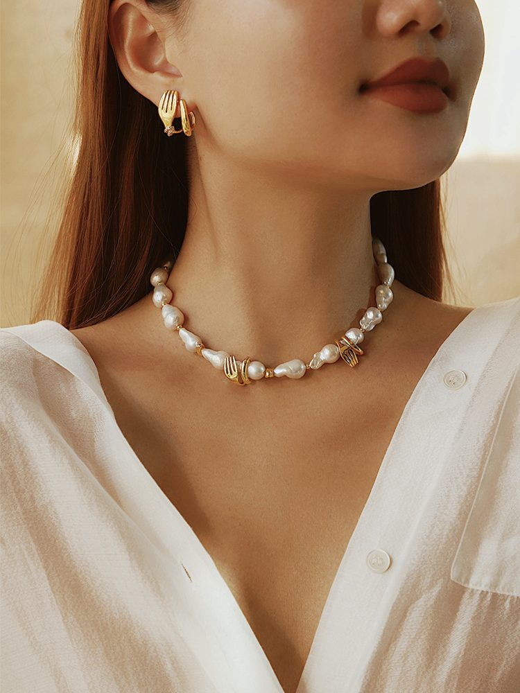 Italian Pasta Pearl Necklace