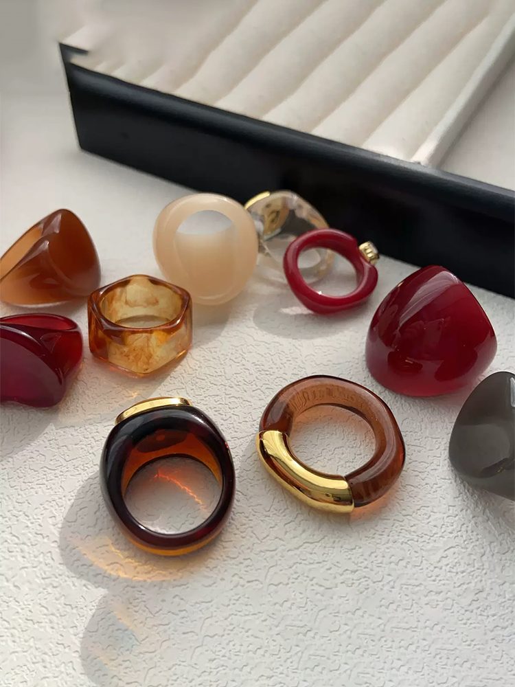 6-Piece Ring Set | Ring Box Unique Color