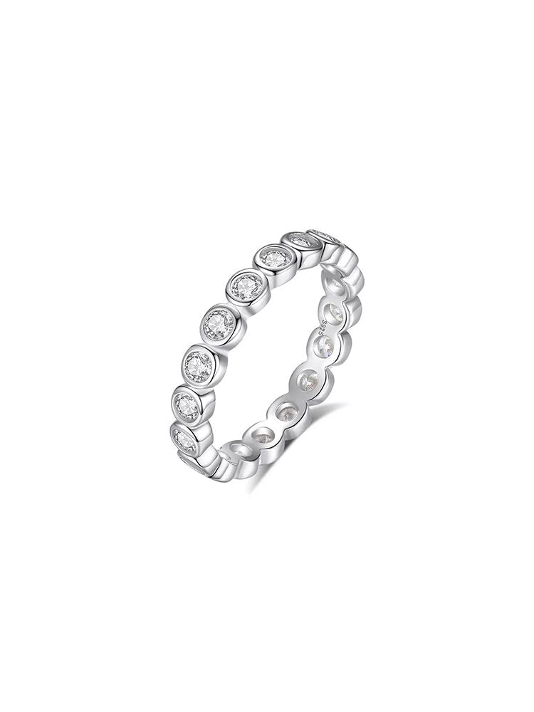 4-Piece Ring Set | Ring Box 925 Sterling Silver Ring Set with moissanite | High Quality