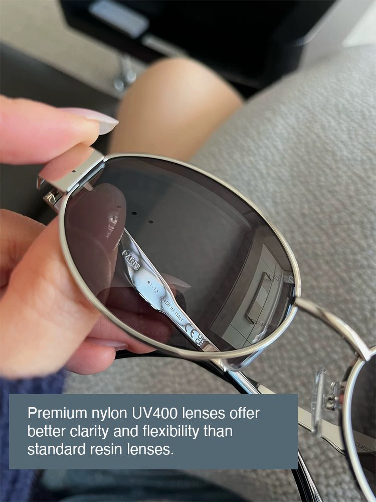 Old Money Cat-Eye Vintage Sunglasses UV400 Metal Frame Shades