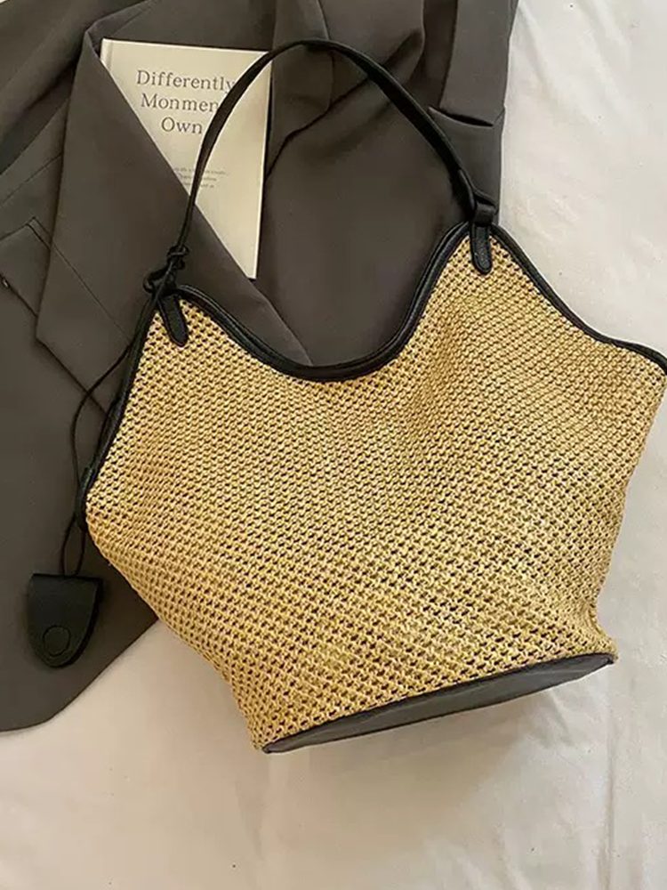 Coastal Beach Straw Bag Fashion Summer Tote