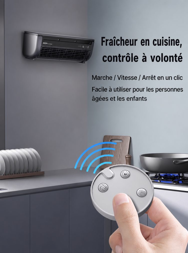 Refroidisseur d'air portable de cuisine avec refroidissement à semi-conducteurs | Livraison en 4 à 7 jours