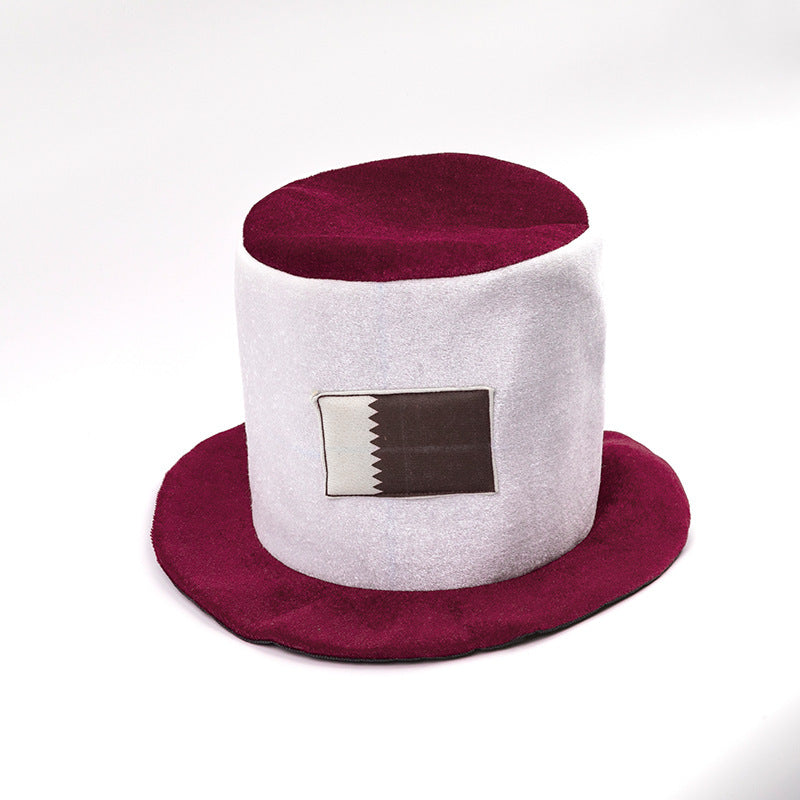 2026 Football Fan Velvet Hat - National Flag Supporter Party Hat, suitable for sporting events, fan gatherings, and game day celebrations