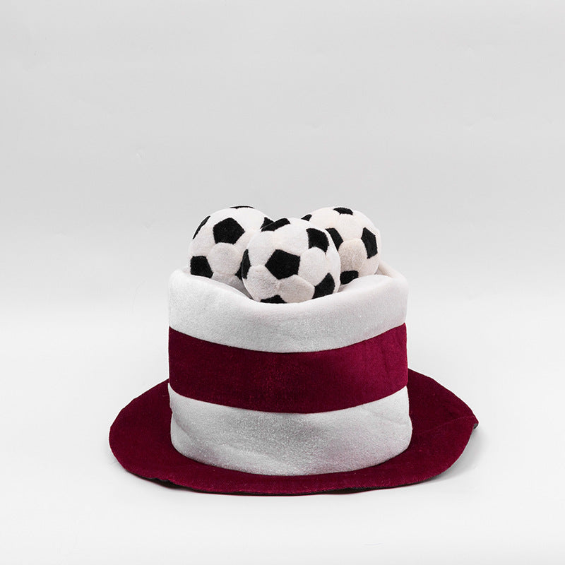 2026 Football Fan Velvet Hat - National Flag Supporter Party Hat, suitable for sporting events, fan gatherings, and game day celebrations