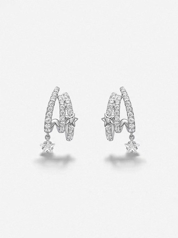 316 stainless steel everyday jewelry set Studs & Clip-On Ear Lifestyle Photo — Dainty Jewelry