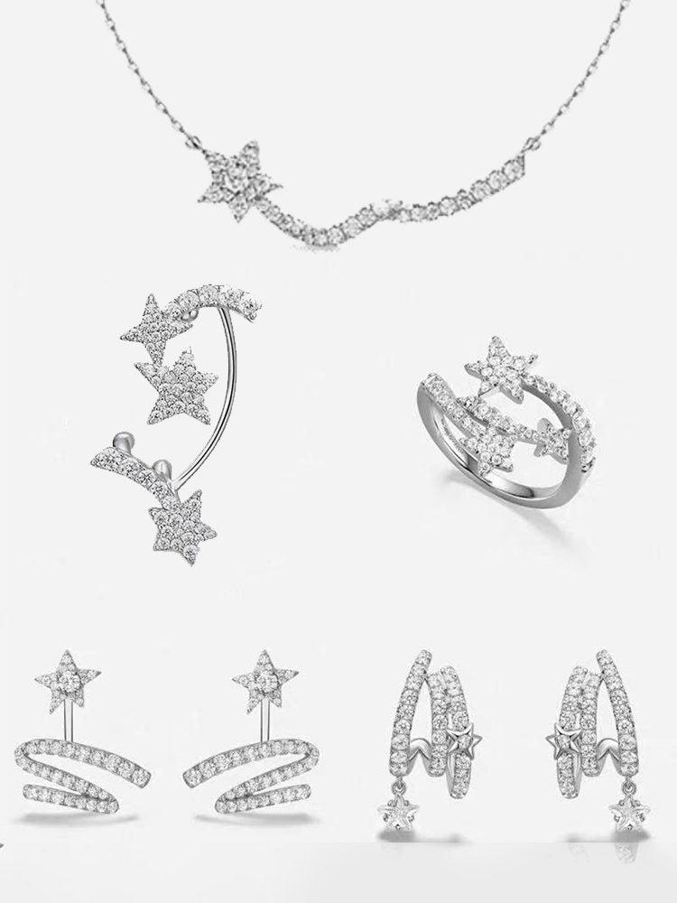 316 stainless steel everyday jewelry set Studs & Clip-On Ear — View 9 | Stainless Steel Jewelry