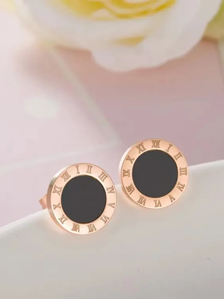 ASTM F136 Titanium Roman Numeral Studs - view 3