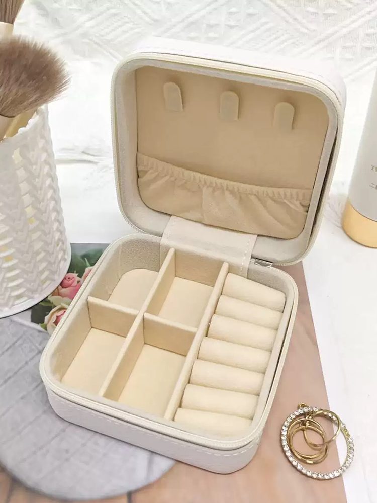 Blue Jewelry Organizer Box Gift Set
