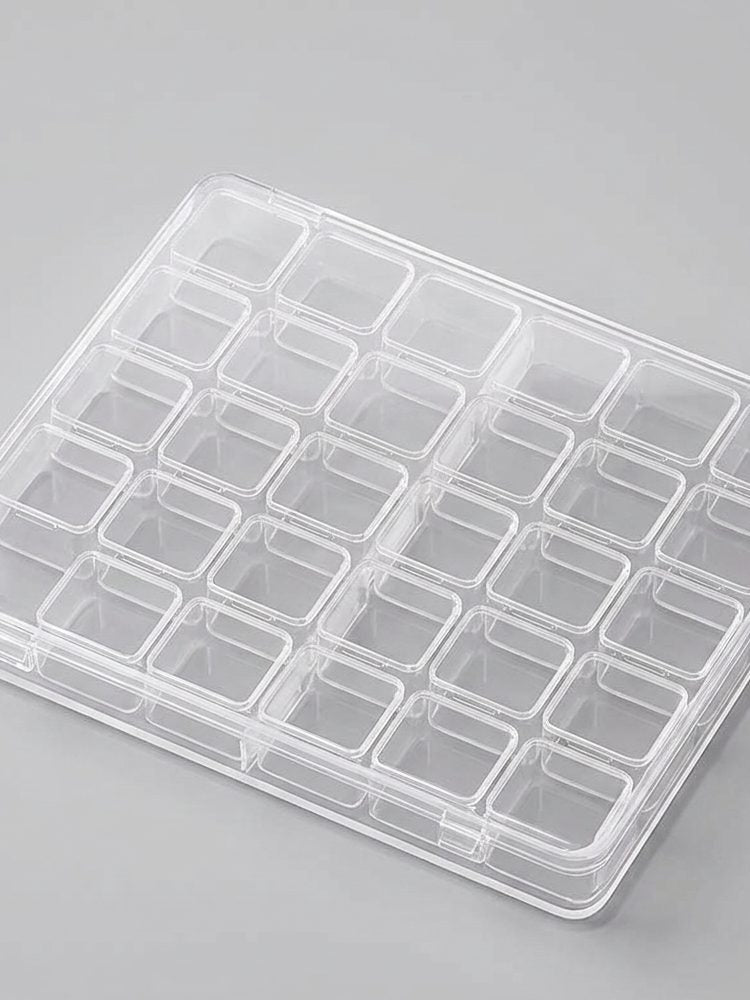 Clear Jewelry Organizer Box – 30 Grid Storage Case