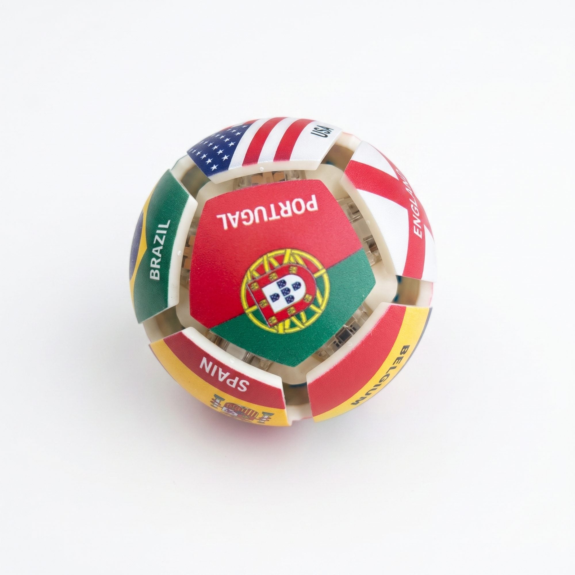 Creative assembled football-shaped toy, international competition stress-relief gadget, keychain integrated pendant football