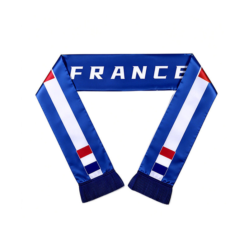 Football Fan Scarf - Polyester Supporter Scarf for Sports Events and Fan Celebrations
