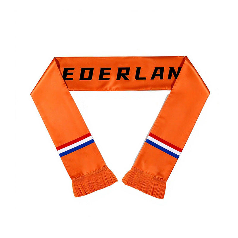 Football Fan Scarf - Polyester Supporter Scarf for Sports Events and Fan Celebrations