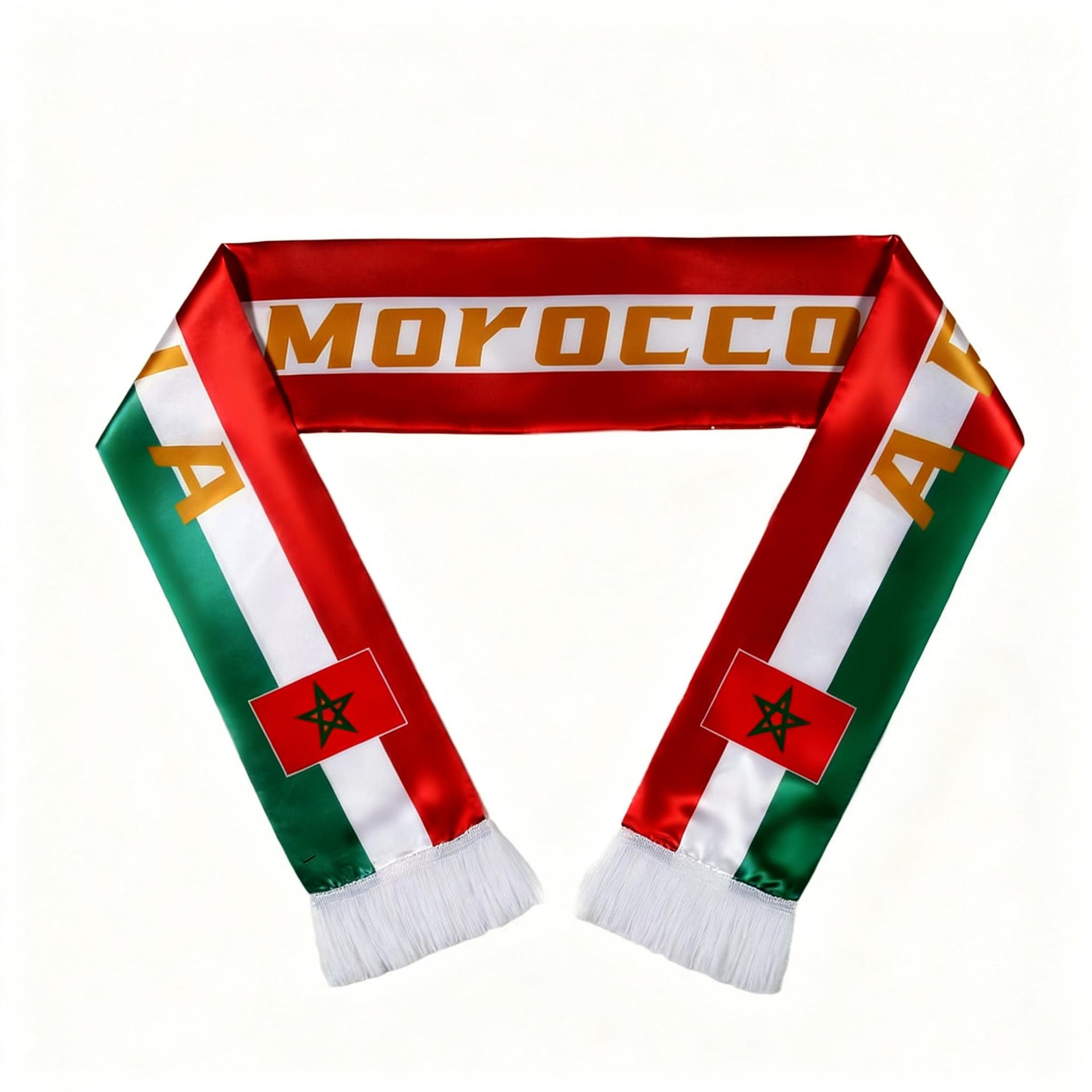 Football Fan Scarf - Polyester Supporter Scarf for Sports Events and Fan Celebrations