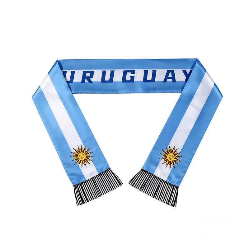 Football Fan Scarf - Polyester Supporter Scarf for Sports Events and Fan Celebrations