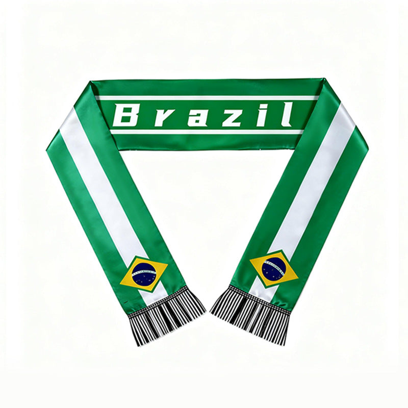 Football Fan Scarf - Polyester Supporter Scarf for Sports Events and Fan Celebrations
