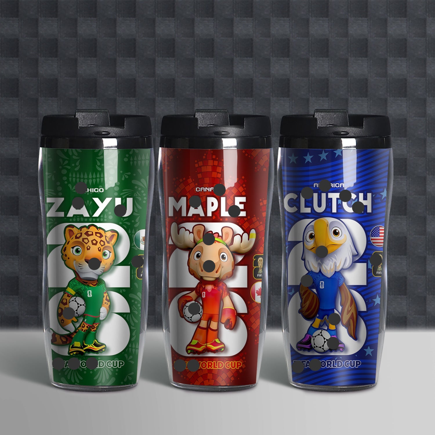 Football Fan Water Bottle 500ml, Soccer Theme Sports Cup, Reusable PVC Drink Bottle for Fans and Outdoor Activities