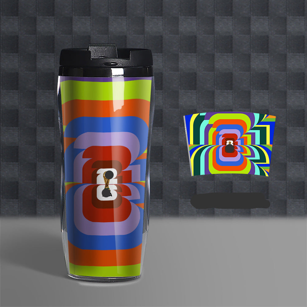 Football Fan Water Bottle 500ml, Soccer Theme Sports Cup, Reusable PVC Drink Bottle for Fans and Outdoor Activities-d8530d64e2cb