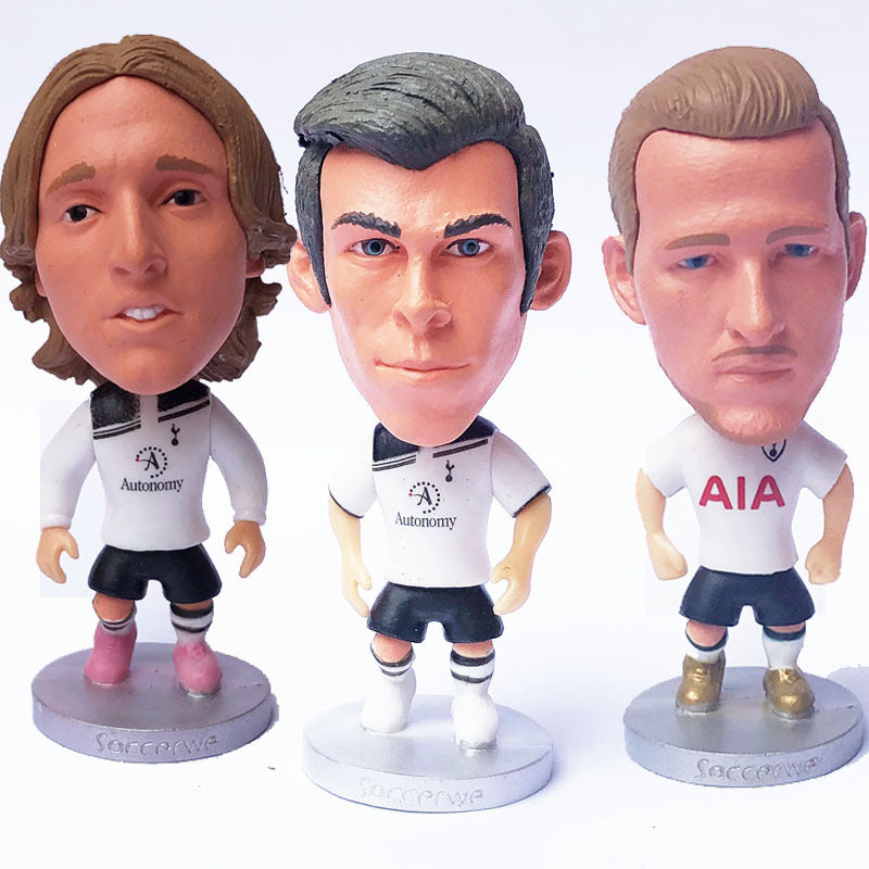 Football Star Figurine Set – Spain Argentina Brazil Soccer Player Collectible Dolls, Football Fan Gift Action Figure Model