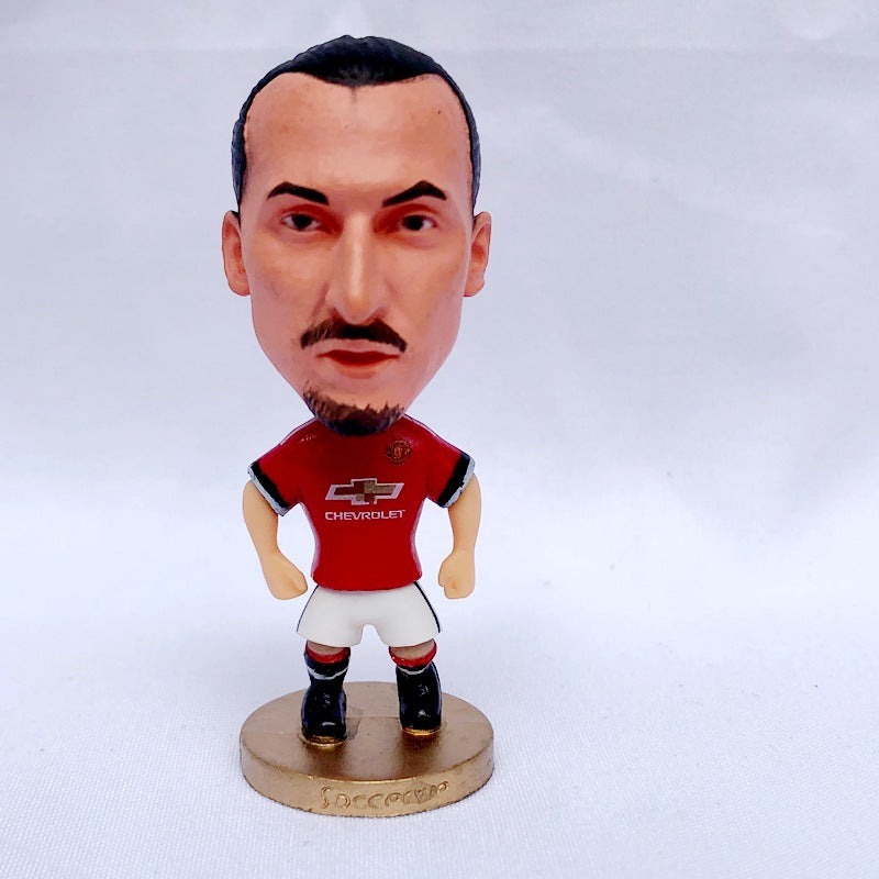 Football Star Figurine Set – Spain Argentina Brazil Soccer Player Collectible Dolls, Football Fan Gift Action Figure Model
