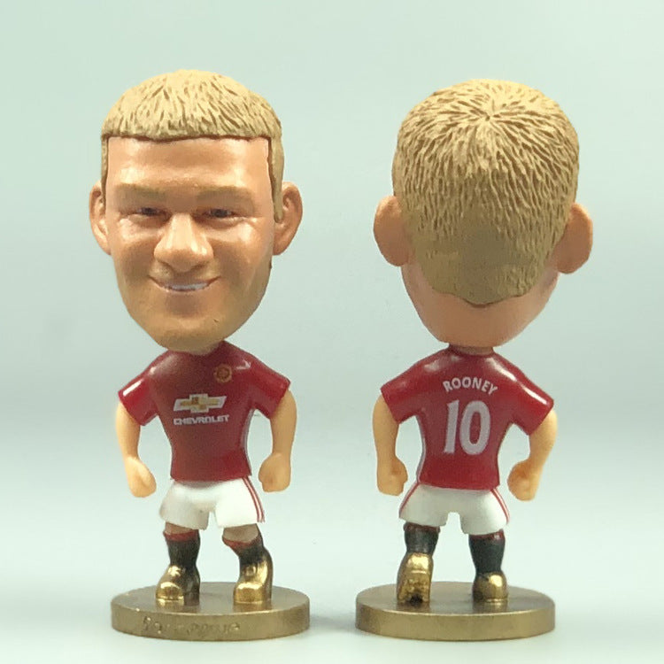 Football Star Figurine Set – Spain Argentina Brazil Soccer Player Collectible Dolls, Football Fan Gift Action Figure Model