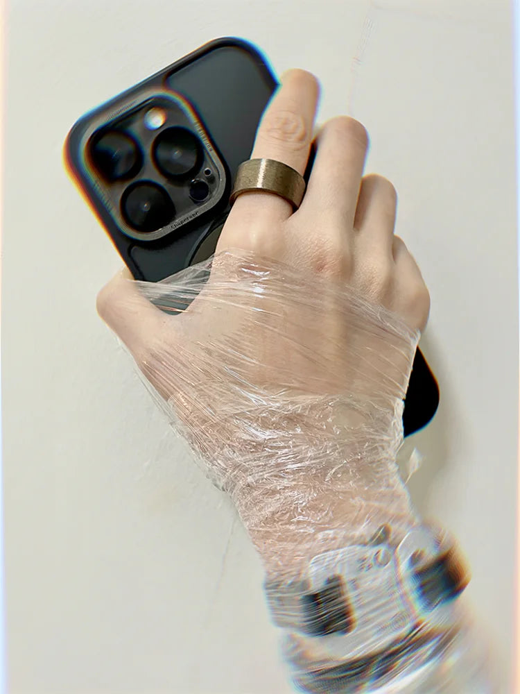 Fairies Whisper Pharaoh Ring worn on hand, bronze industrial crown-inspired jewelry for power and confidence