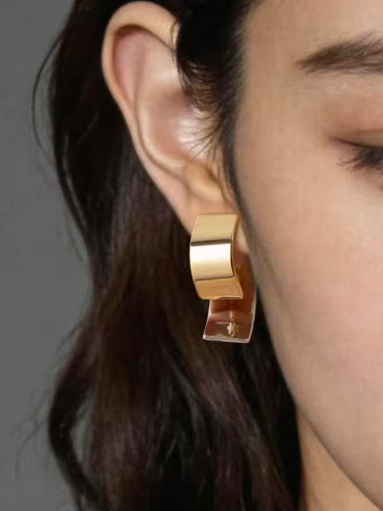 Gold Clip-On Earrings – Stainless Steel 18K Gold Plated (18 Styles) Dangle