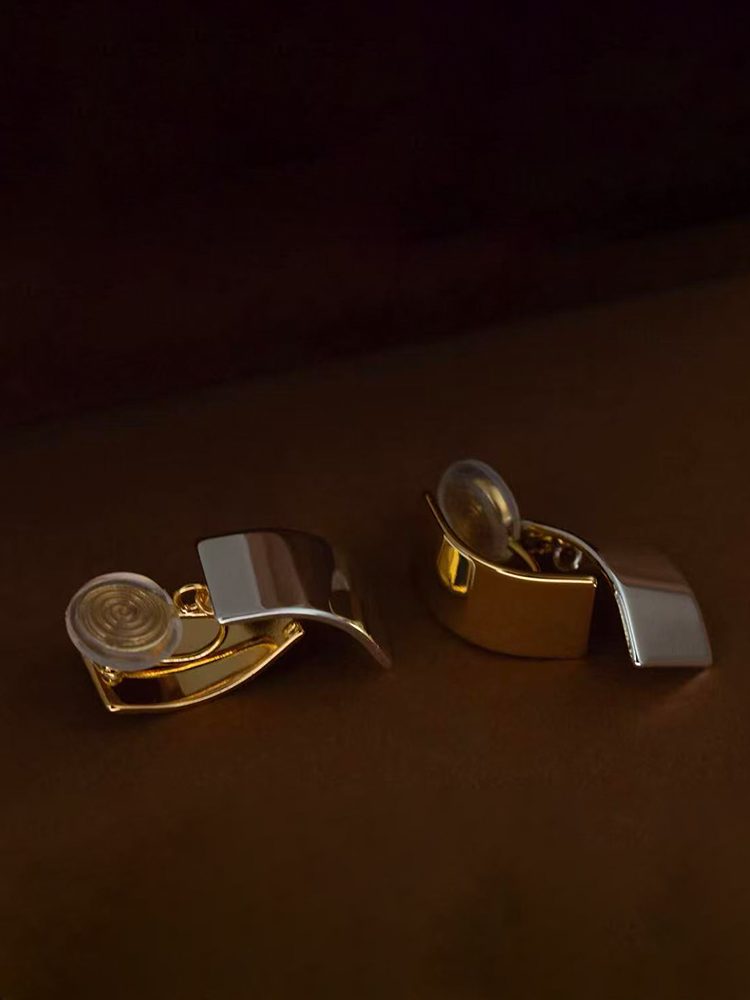 Gold Clip-On Earrings – Stainless Steel 18K Gold Plated (18 Styles) Dangle