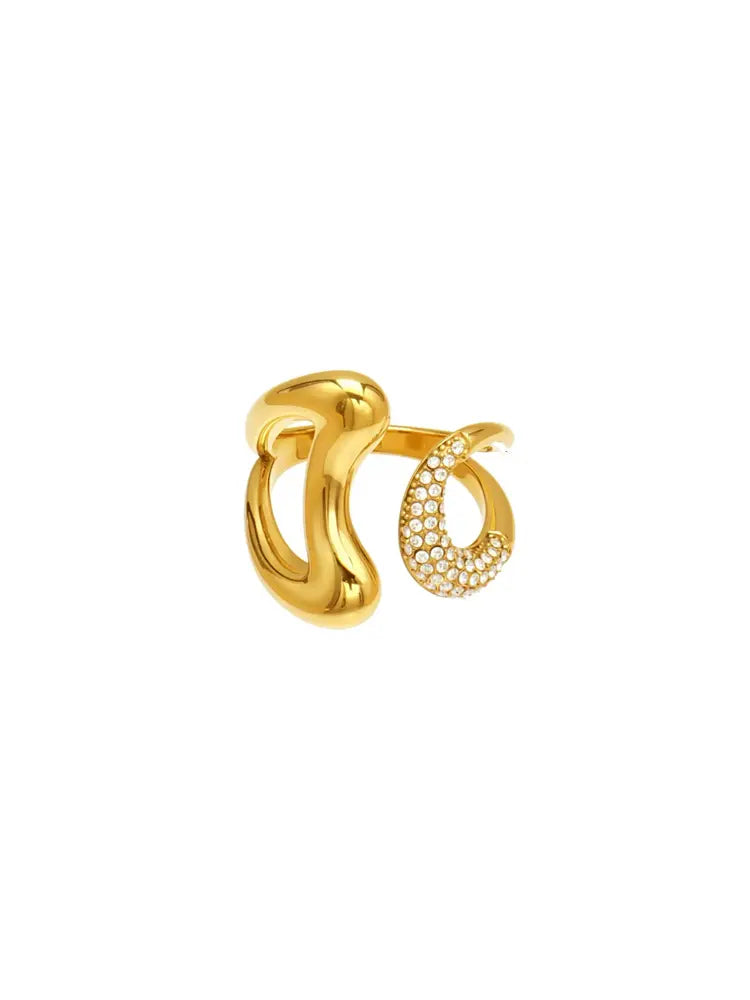 Hight Quality Heart Open Ring Gold Sier 18k S925 W | 18K ...