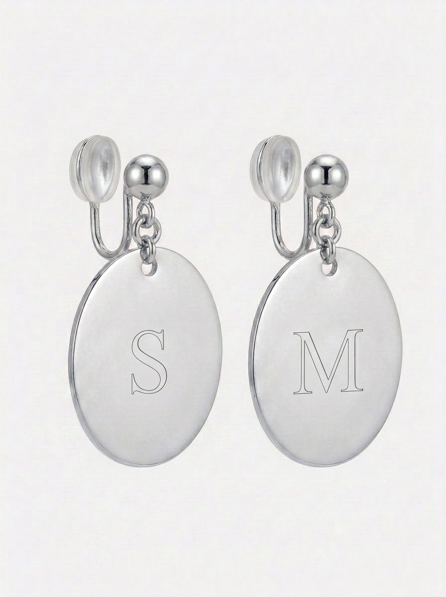 Hypoallergenic F316 Stainless Steel Studs – Personalized Name Earring Custom Dangle