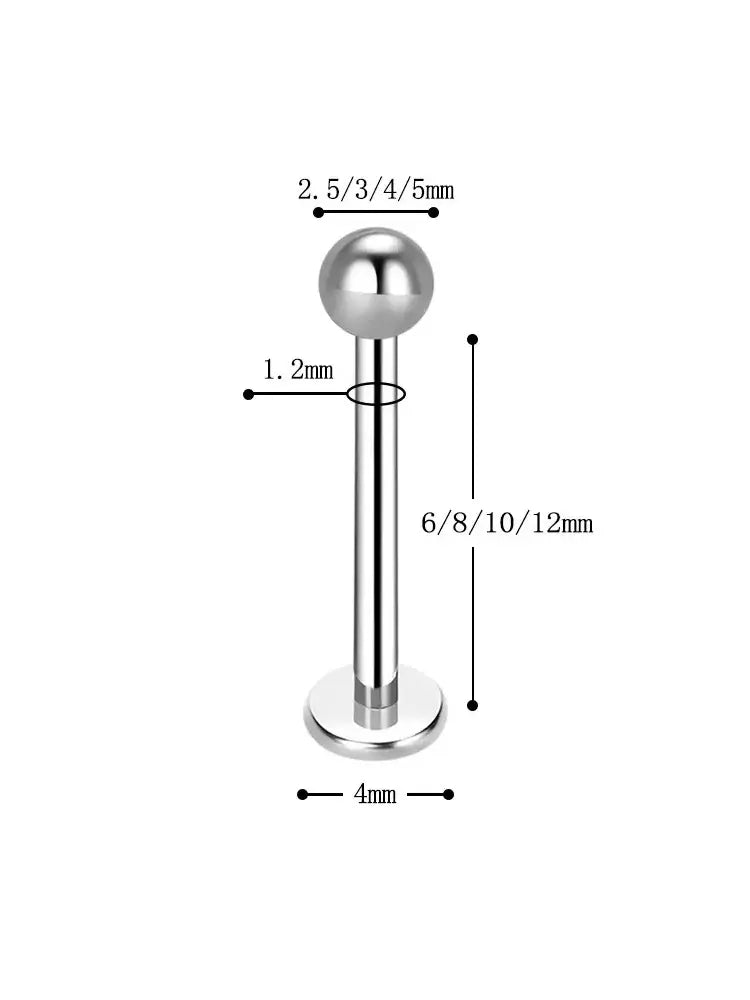 ASTM F136 Titanium Piercing Care Studs - view 2