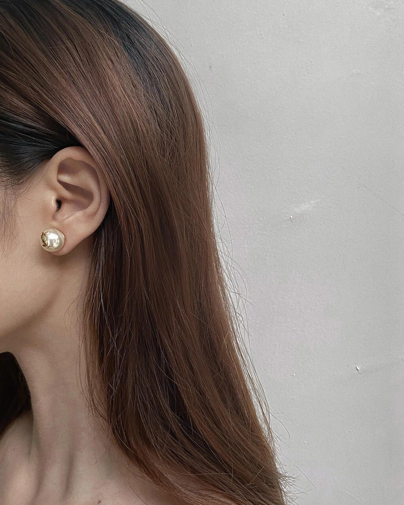 Vintage Authentic Gold-Tone Turn-Lock Earrings