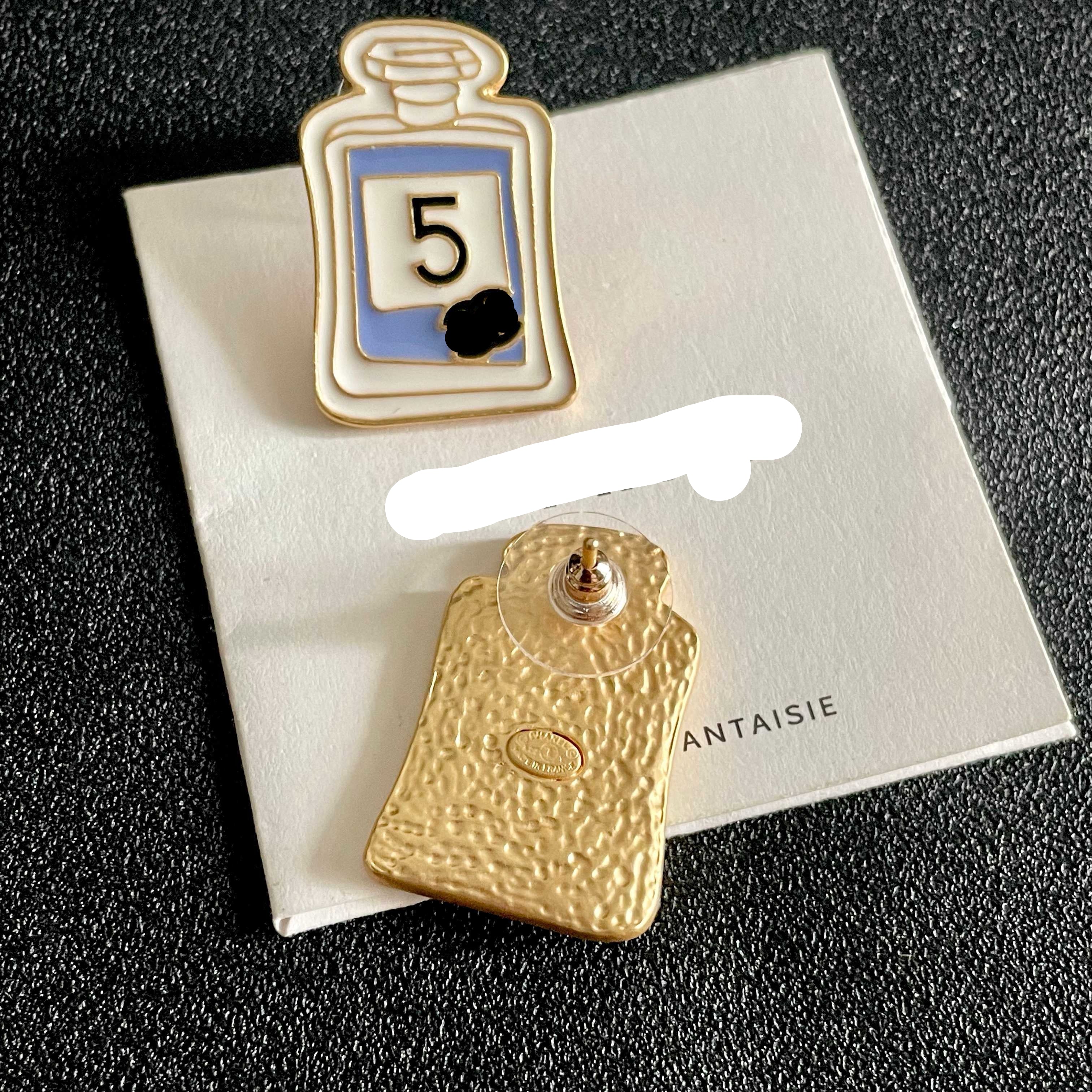 Vintage Authentic Gold-Tone Turn-Lock Earrings