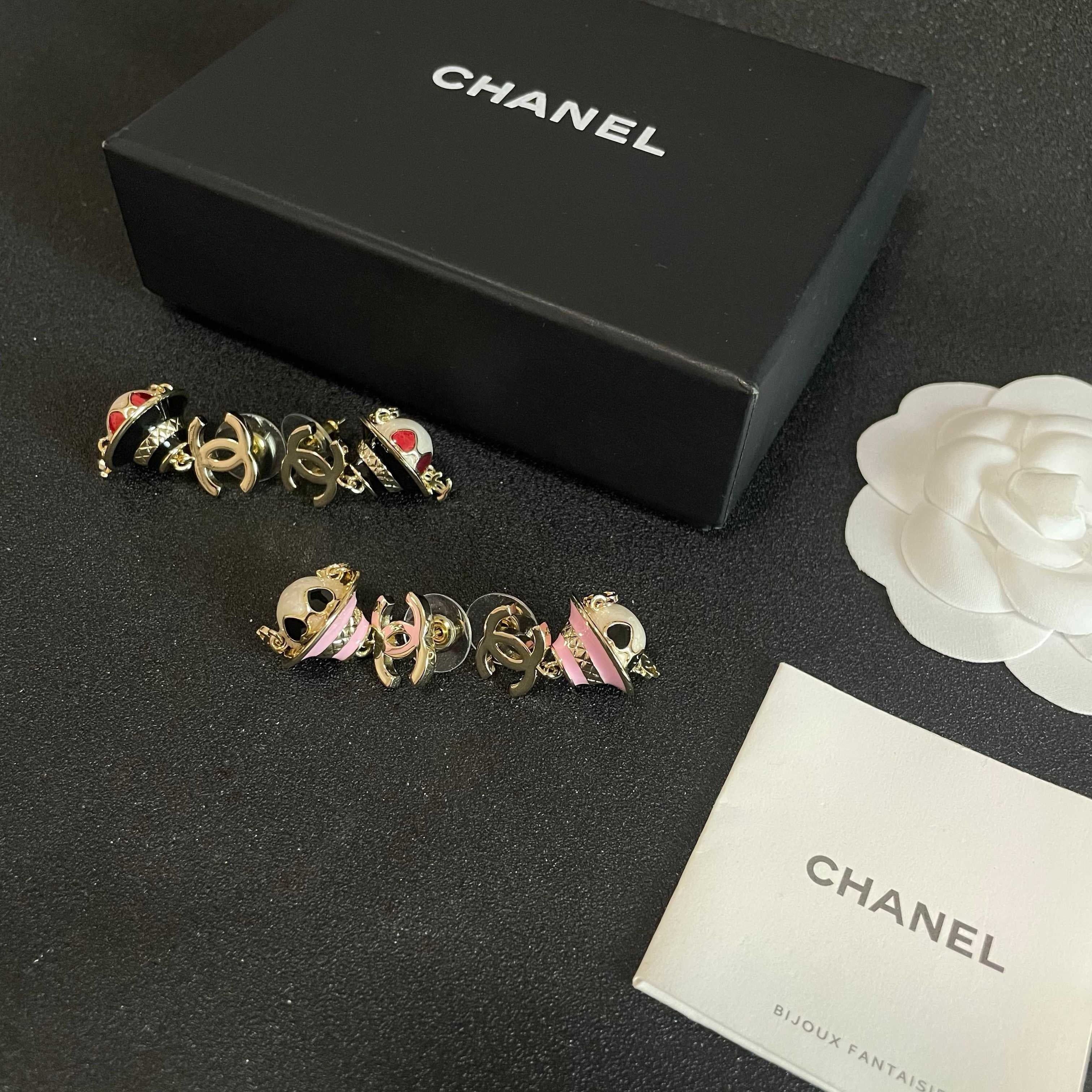 Vintage Authentic Chanel Gold-Tone Turn-Lock Earrings