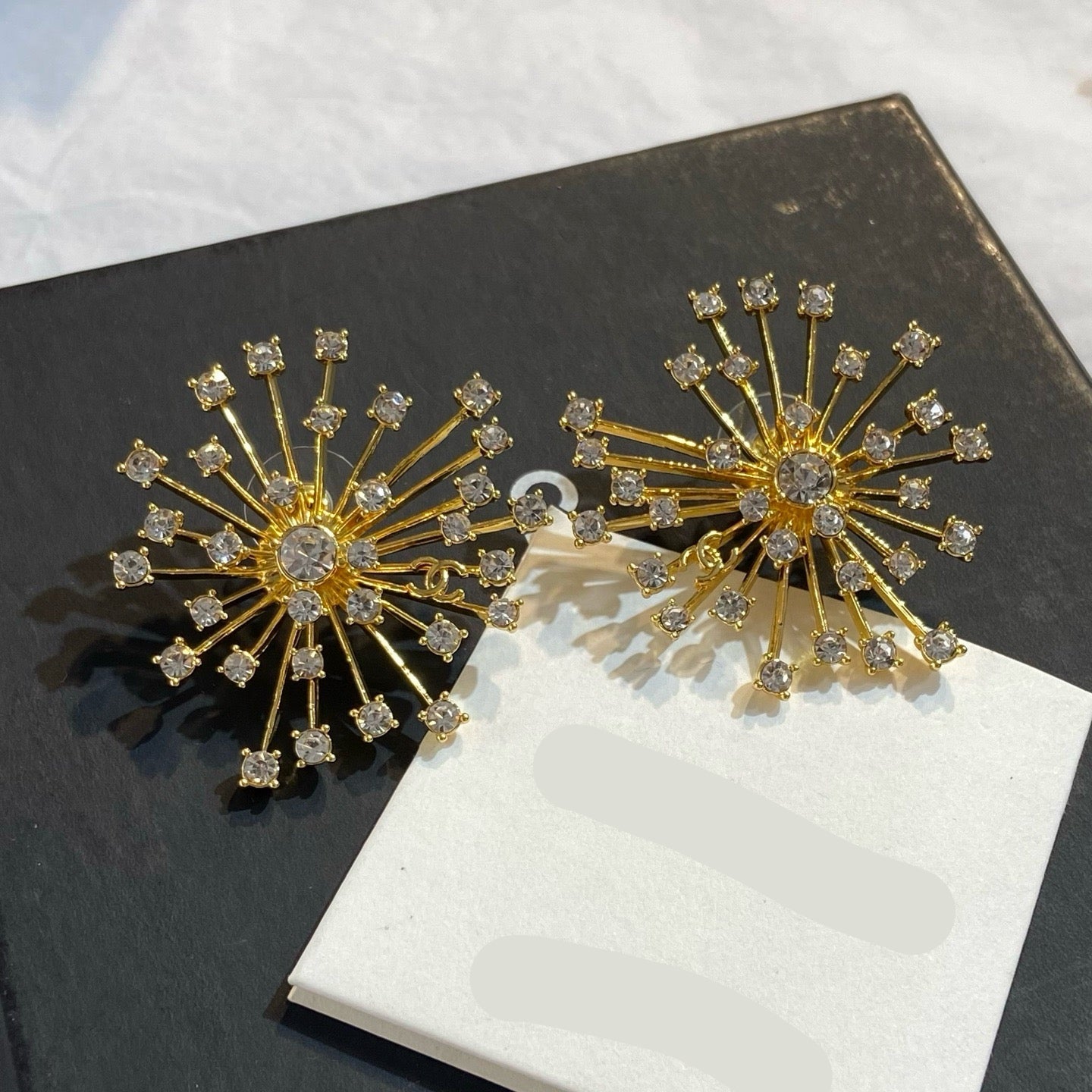 Vintage Authentic Gold-Tone Turn-Lock Earrings