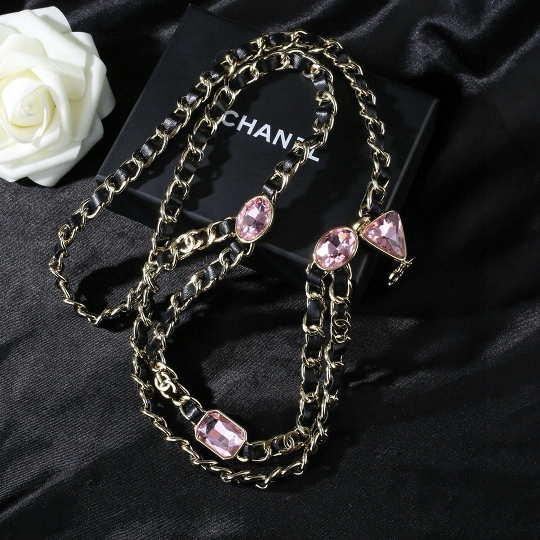 Vintage Authentic Chanel Gold-Tone Turn-Lock Waistband