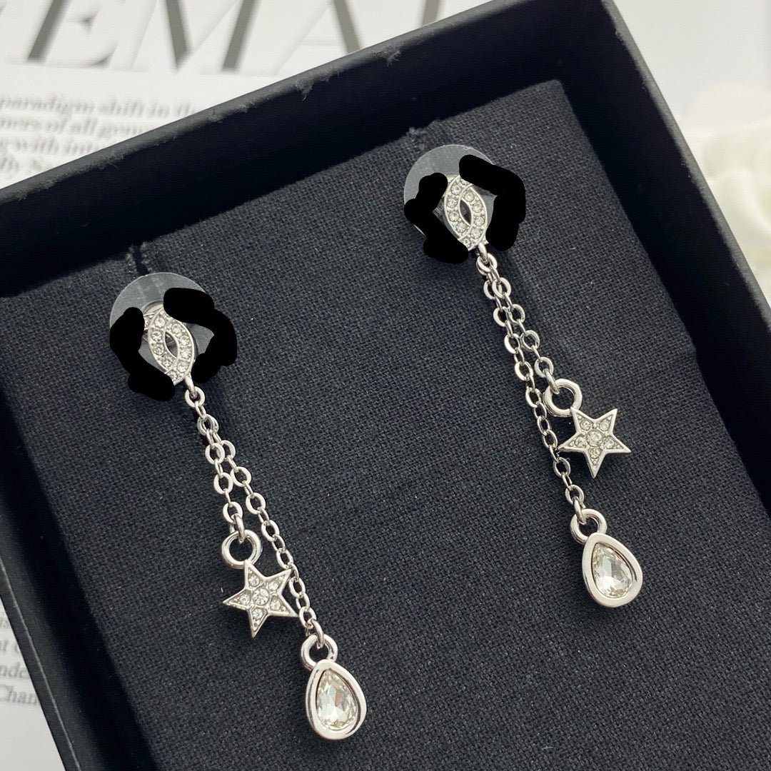 Vintage Authentic Gold-Tone Turn-Lock Earrings