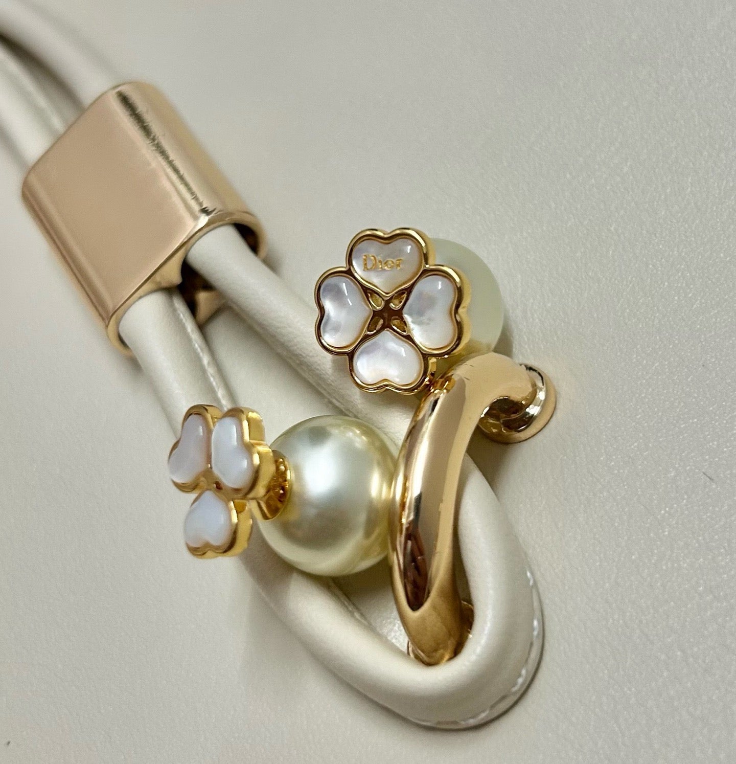 Vintage Authentic Gold-Tone Turn-Lock Earrings
