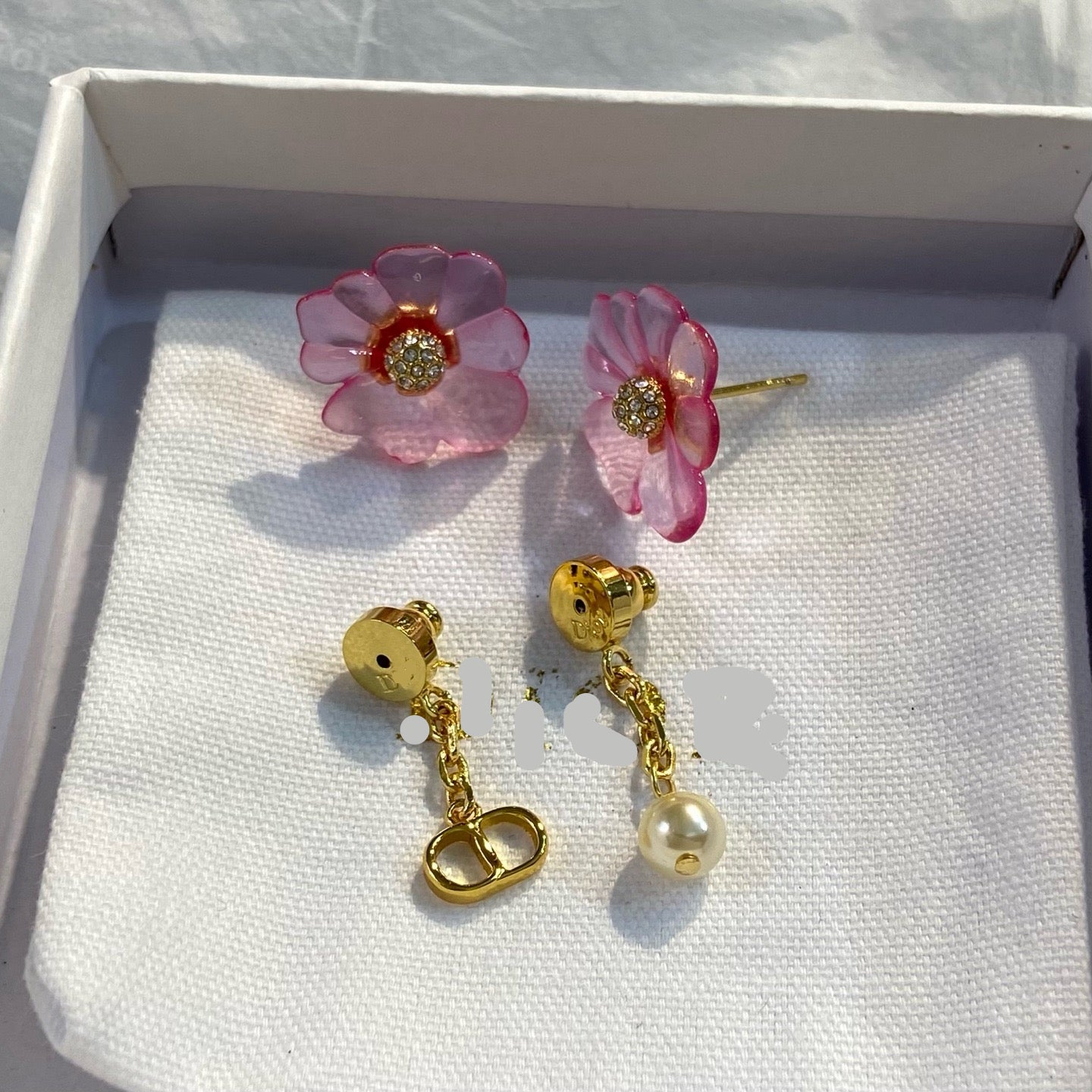 Vintage Authentic Gold-Tone Turn-Lock Earrings