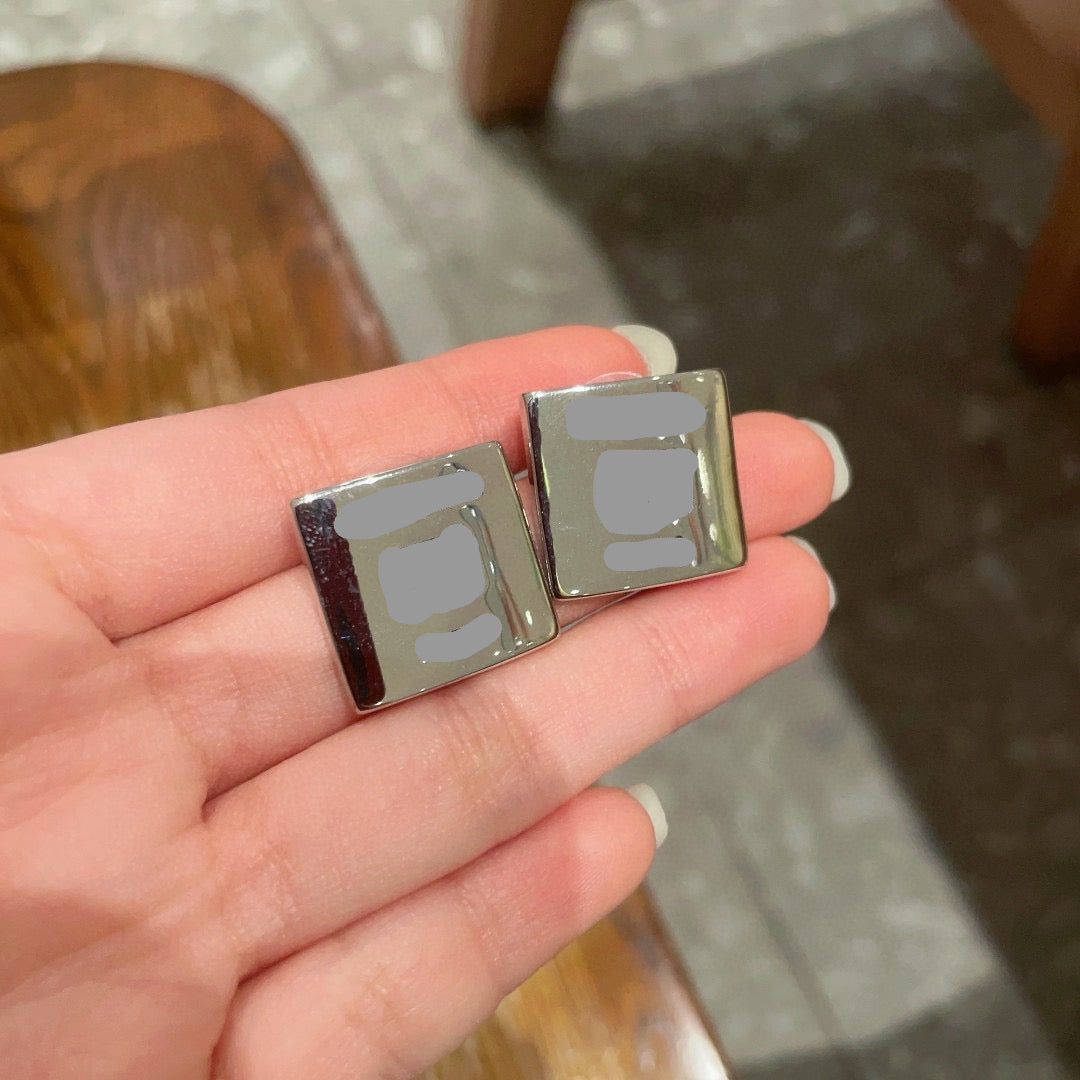 Vintage Authentic Gold-Tone Turn-Lock Earrings