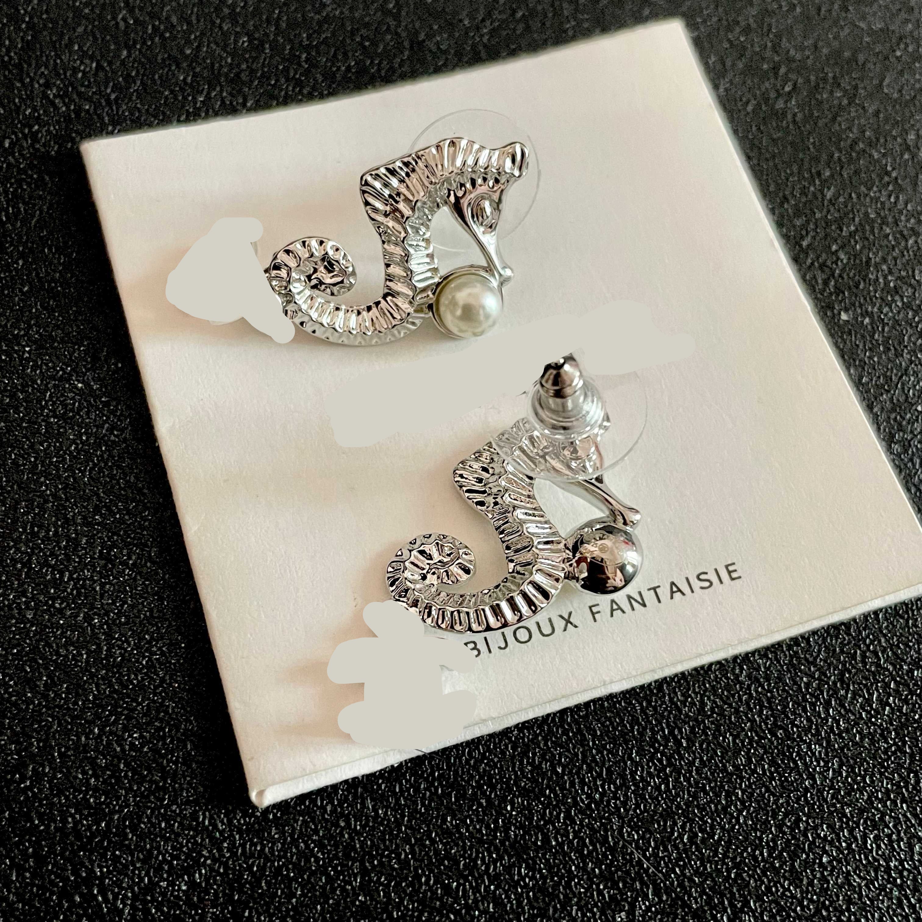Vintage Authentic Gold-Tone Turn-Lock Earrings