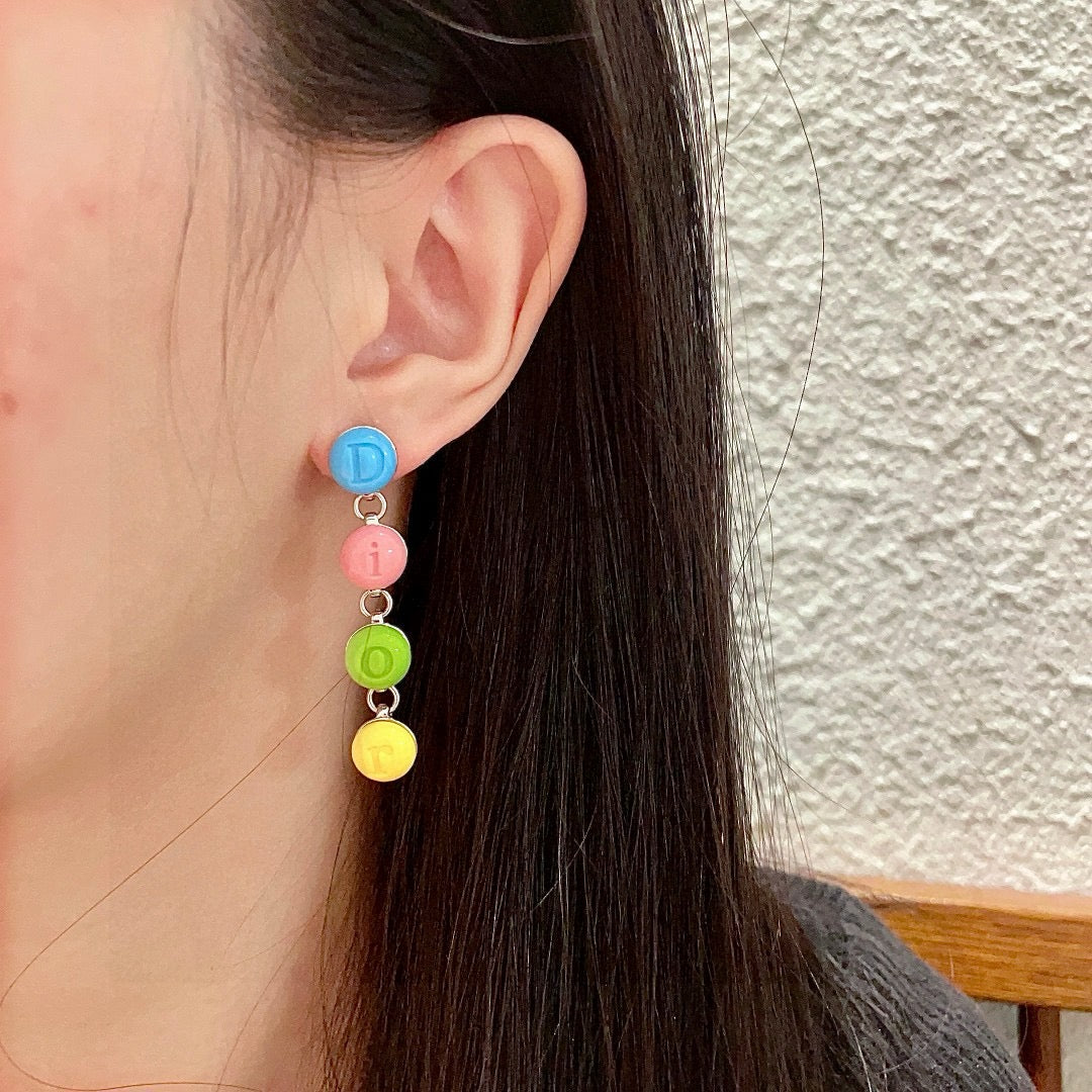Vintage Authentic Gold-Tone Turn-Lock Earrings