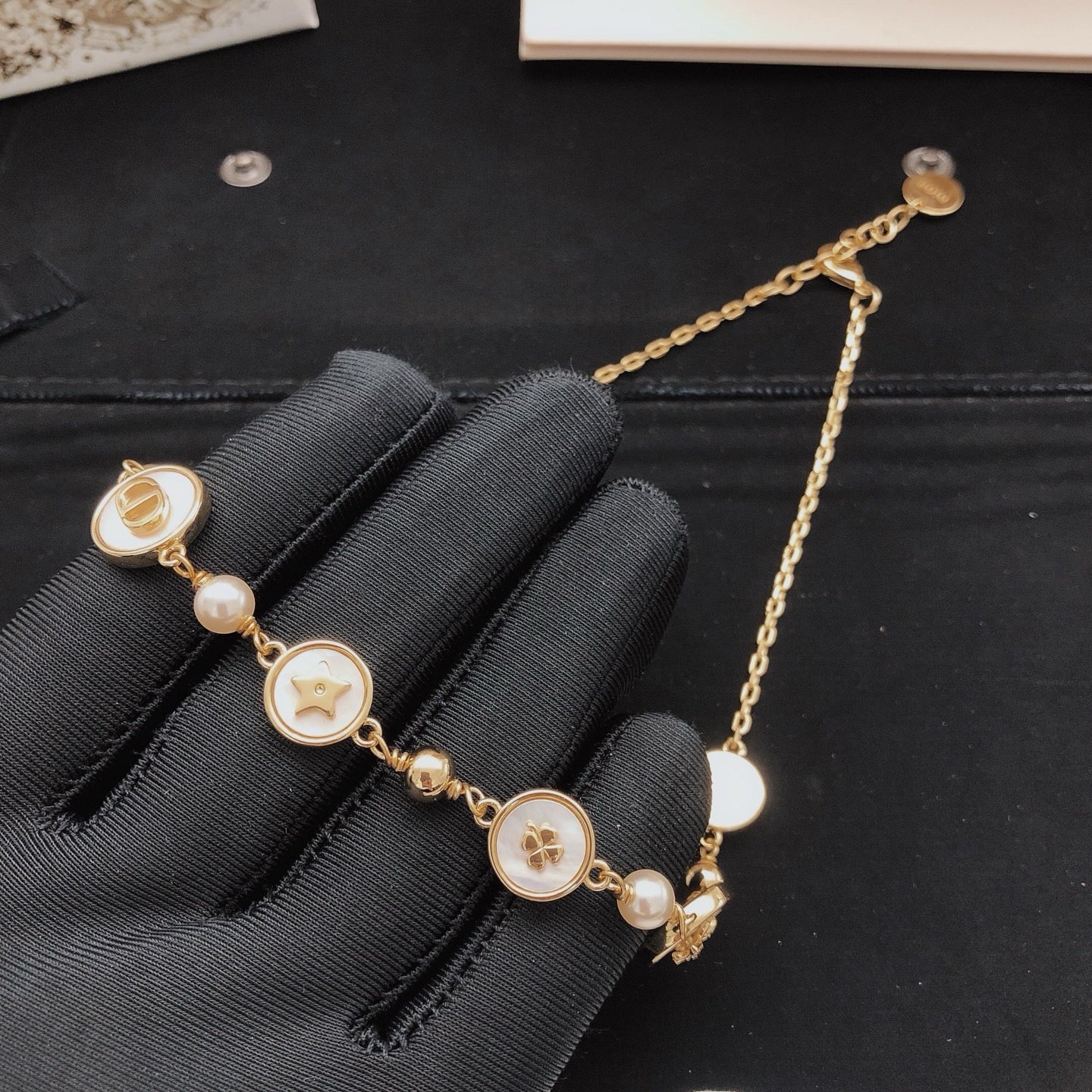 Vintage Authentic Gold-Tone Turn-Lock Necklace